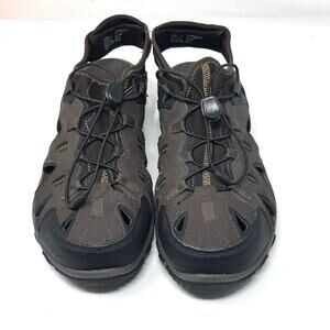 NEW Eddie Bauer Rainer Brown Bungee Sport Water Sandals